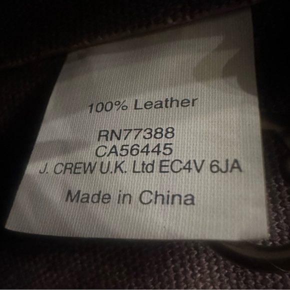 NWT J. Crew Cream & Black Genuine Leather Tote Satchel w/ Accessory Pouch - Picture 14 of 17